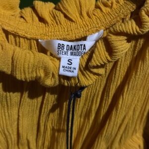 BB Dakota Steve Madden NWT Ruffle yellow maxi Dress